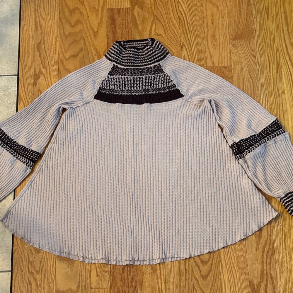 Free People Snow Day Thermal Women's Turtleneck Sweater S